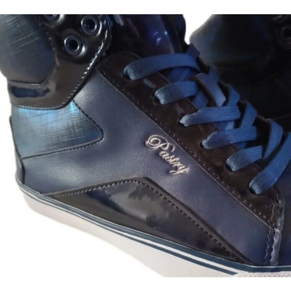 Pastry Sweet Crime Navy Blue Hip Hop High Top Dance Shoes sz 6.5 M Womens